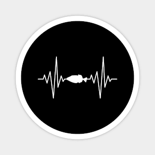 My Heart Is Sleeping For The Presser Fish Design Magnet